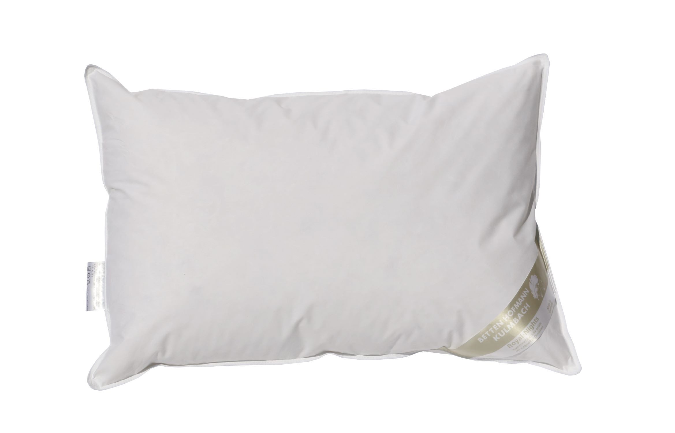 Betten Hofmann Federkopfkissen Betten Hofmann Franken Kopfkissen 50x75cm Federkissen 15% Daunen 650g, Füllung: 85% Federn, 15% Daunen, Bezug: 100% Baumwolle, Seitenschläfer, Rückenschläfer, mit fränkischer Füllung, made in Germany, besonders regional