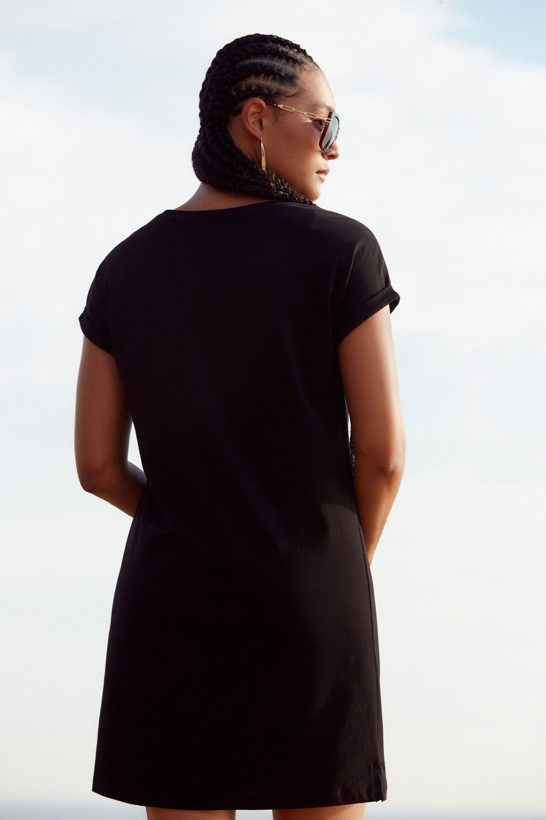 Next Jerseykleid Relaxed Fit Tunikakleid aus günstig online kaufen