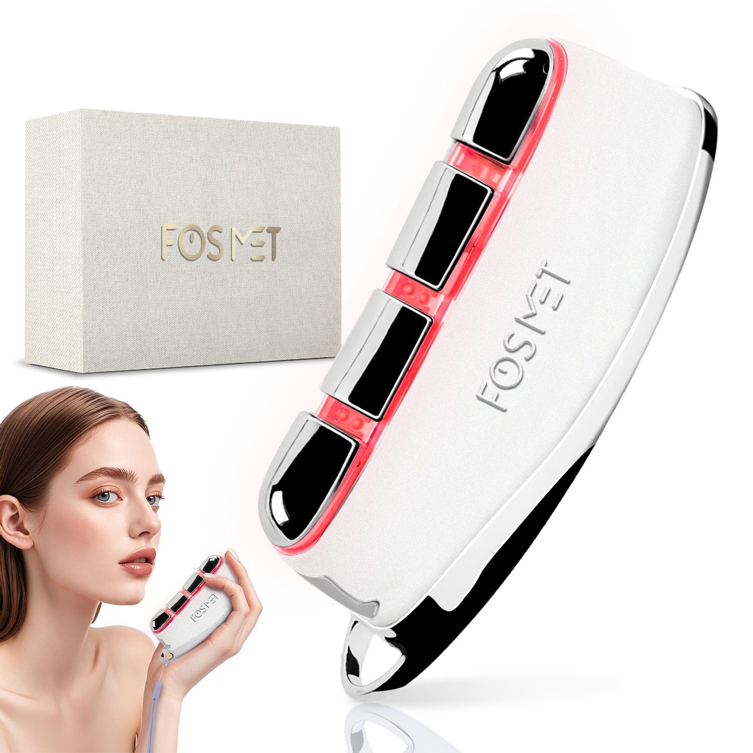 Gesichtsmassagegerät Elektrisch Gua Sha EMS Gesichtsmassagegerät, Anti-Aging und Straffung