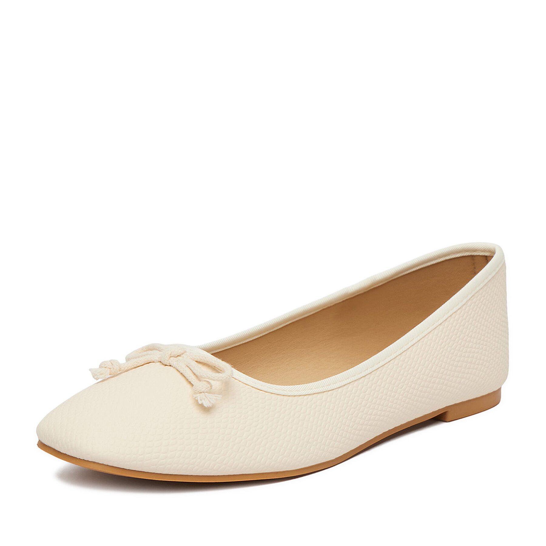 Jenny Jenny Damen-Ballerinas in Creme Ballerina