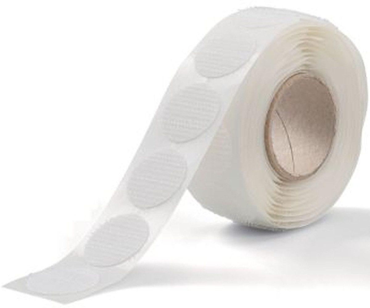 Moderationskoffer Klettpunkte selbstklebend 22mm VE=100 Stück weiß