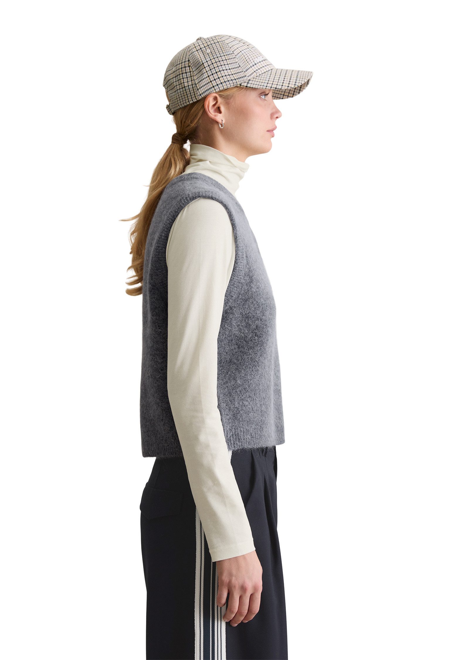 Marc O'Polo DENIM Strickweste aus Alpakawolle-Wolle-Mix günstig online kaufen