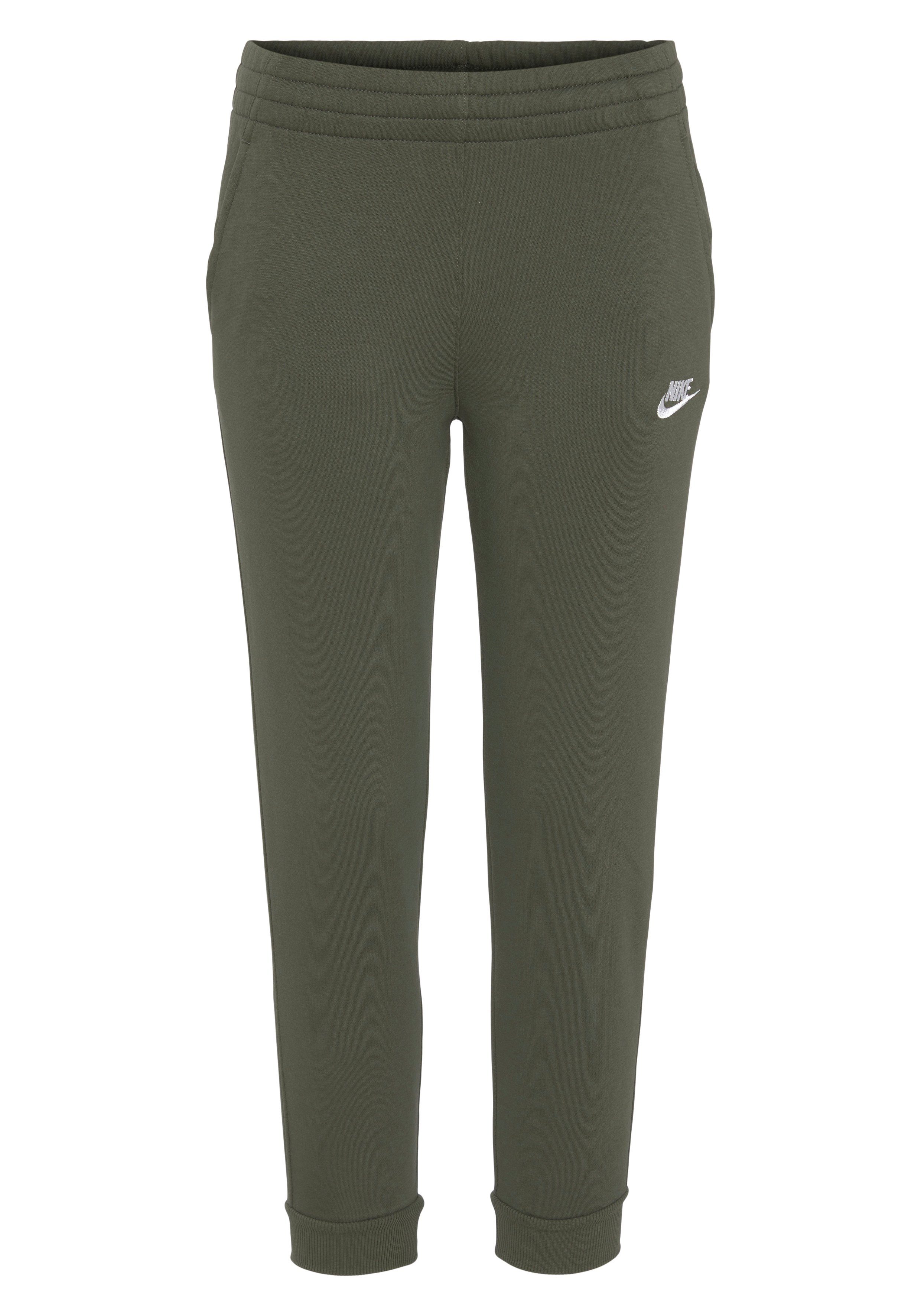 Nike Sportswear Jogginghose CLUB FLEECE BIG KIDS' JOGGER PANTS CARGO KHAKI/WHITE