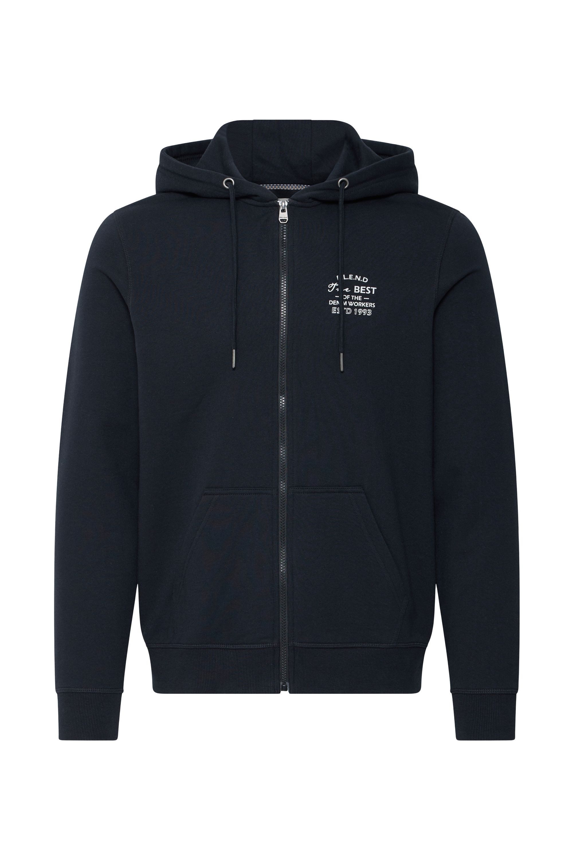 Blend Kapuzensweatjacke BHBest Sweatjacke mit Chest-Print – Bild 2 von 5