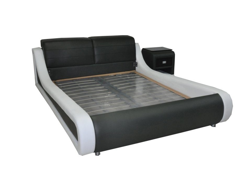 JVmoebel Polsterbett Luxus Polsterbett aus Leder im modernen Design, Made in Europa