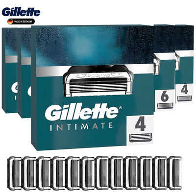 Gillette Леза для бритви Intimate, 4-tlg., Spar-Set - 4, 6, 8, 12, 20 x Klingen, sanft zur empfindlichen Intimhaut, Made in Germany