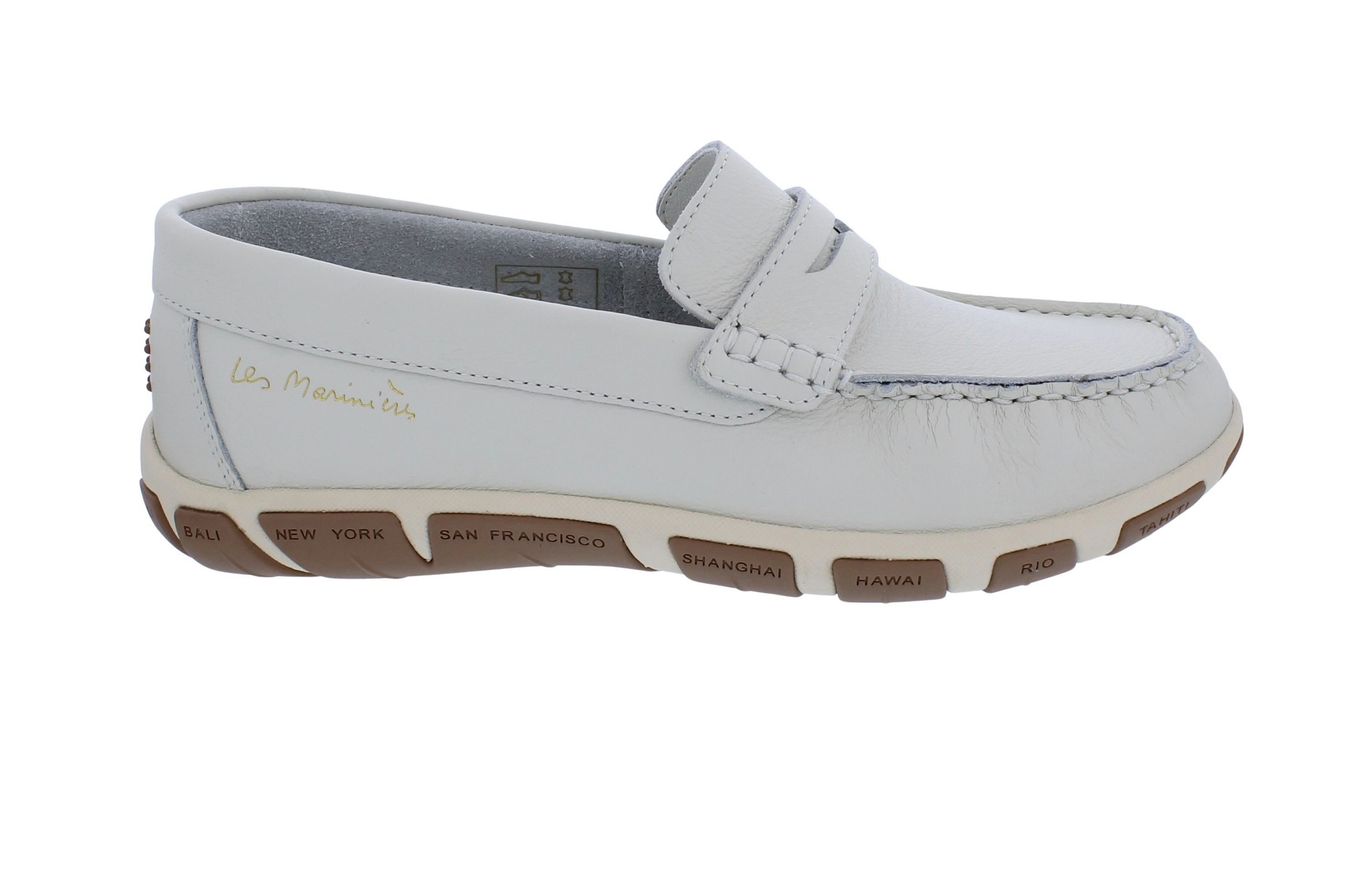 tbs TBS Bootsschuh Mokassin Jazabel F7M53, Glattleder, Light Beige, Fußbet Bootsschuh