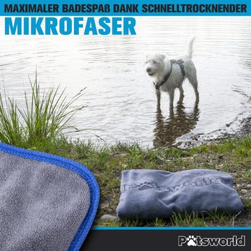 Pätsworld Hundehandtuch Hundehandtuch Mikrofaser 130 x 75 cm Extrem saugfähig - XL