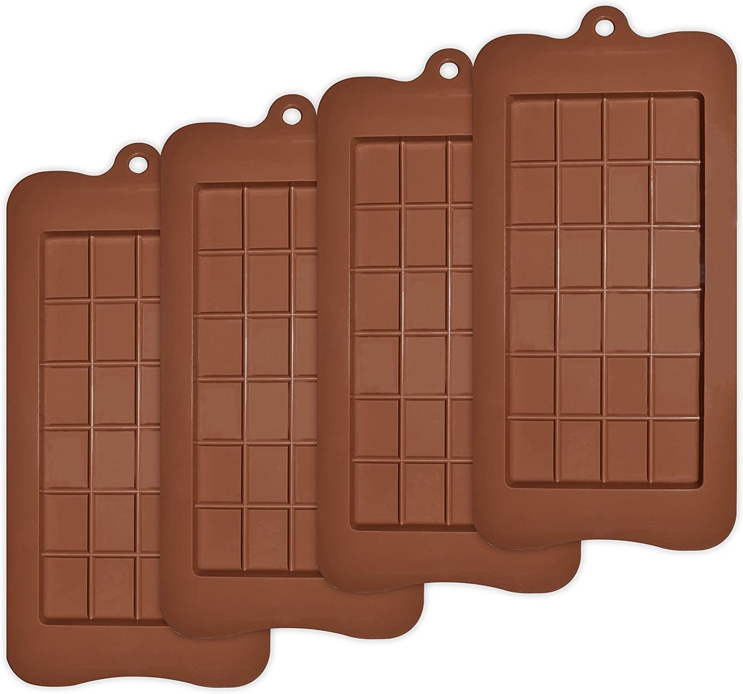 zggzerg Eisform Zggzerg Brechbare Schokoladenformen, Set mit 4 Packungen