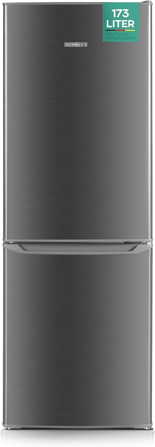 Heinrich´s Kühl-/Gefrierkombination HKS 3291 IX, 142.5 cm hoch, 49.5 cm breit, Kühlschrank 121 L Gefrierschrank 52 L Freezer Kühlgefrierschrank