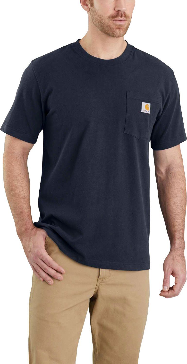 navy T-Shirt (2-tlg., und hellbraun Carhartt Set) 2er