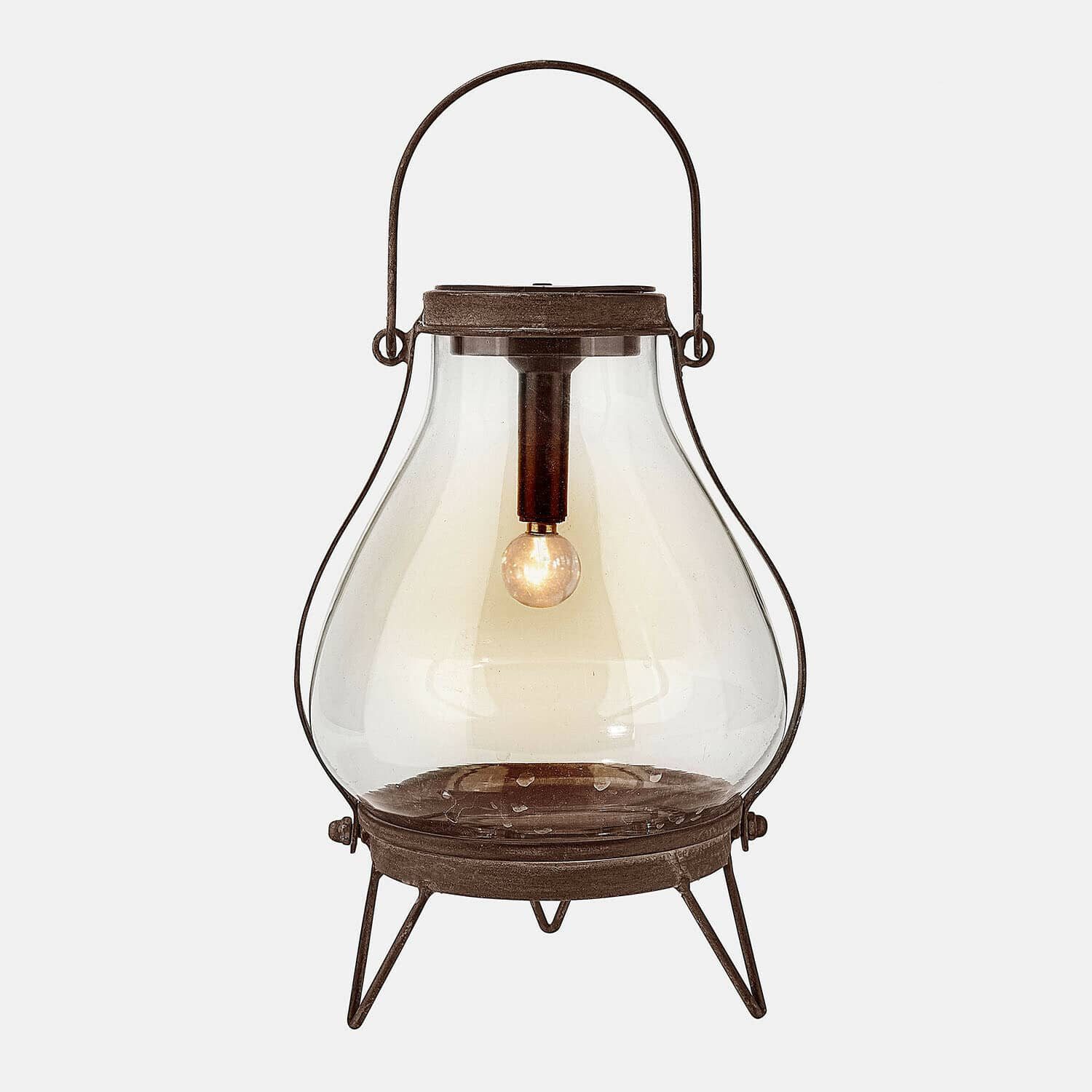 Mirabeau LED Laterne Solar-Laterne Scarron antikbraun