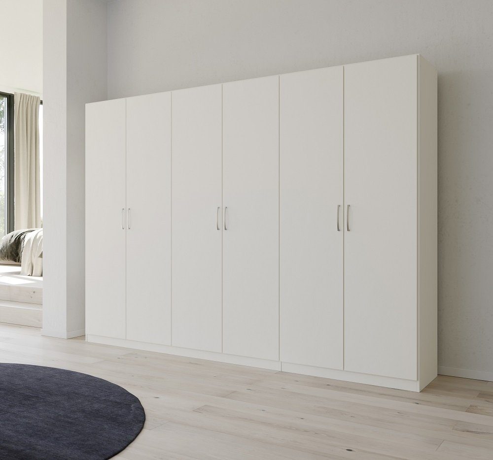 Rauch Möbel Kleiderschrank Kleiderschrank Drehtürenschrank Quadra-Spin, alpinweiß, verschiedene