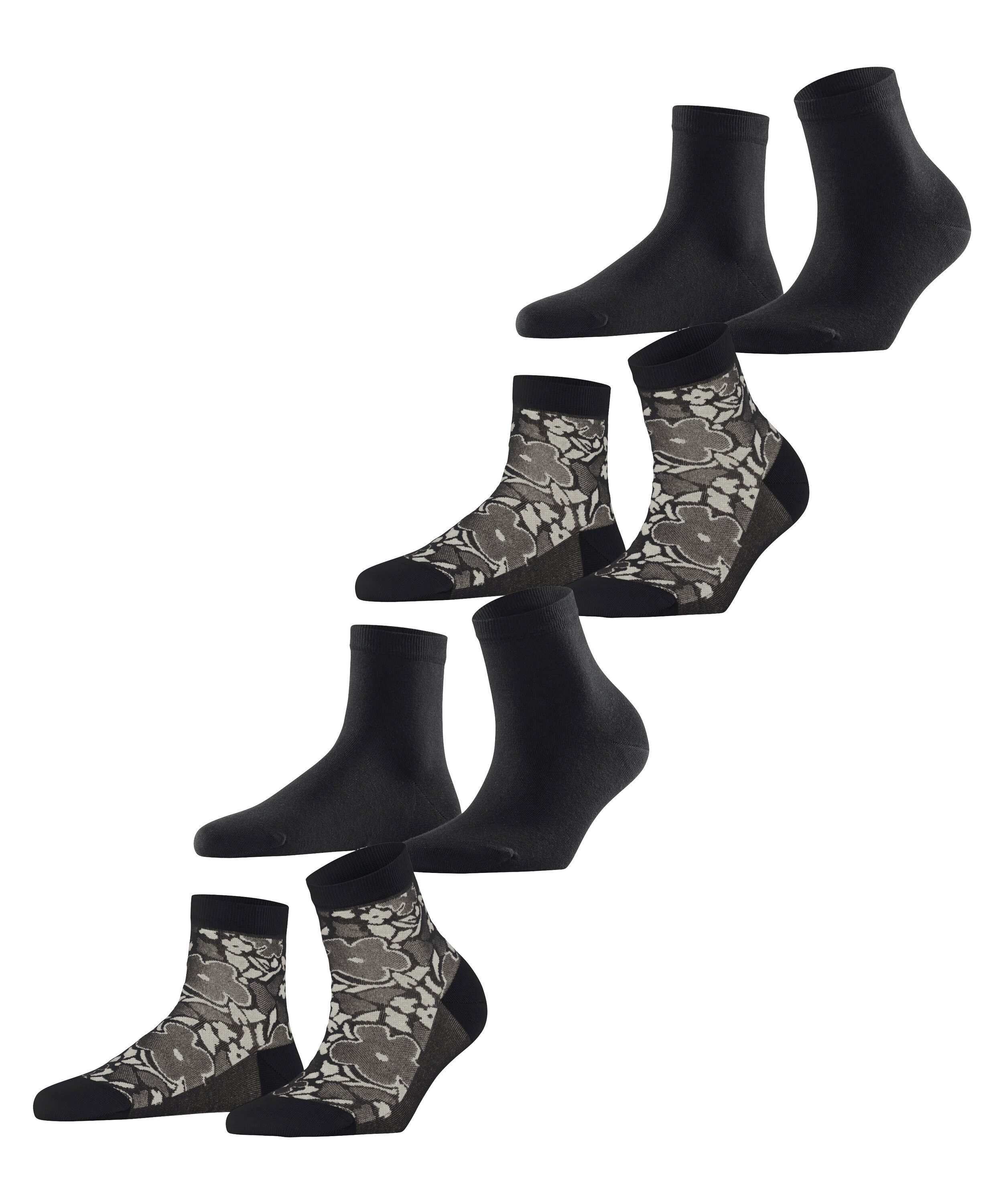 Esprit Kurzsocken Geranium Flower 4-Pack (4-Paar) günstig online kaufen
