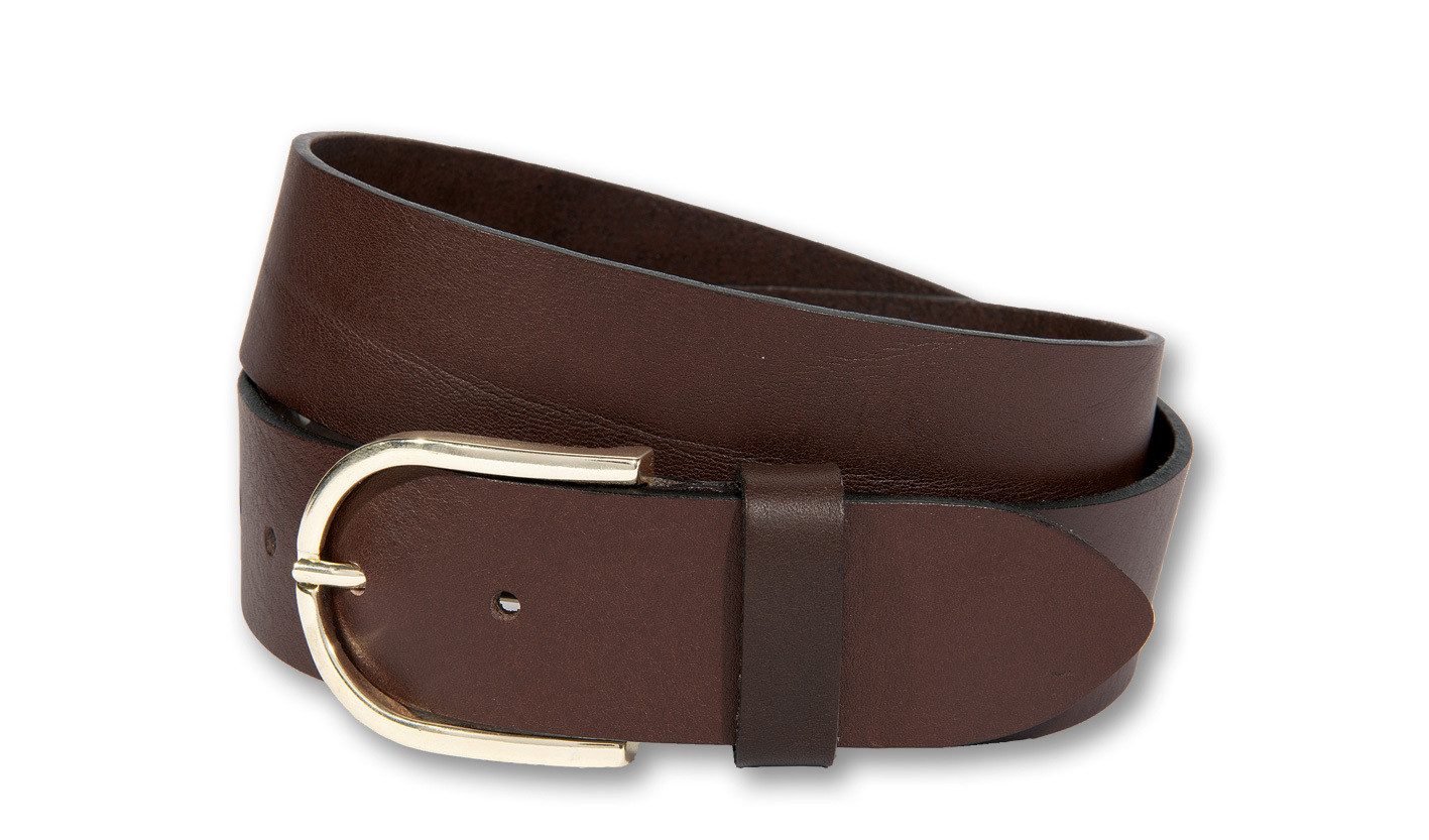 Silbergift Ledergürtel Ledergürtel mit fein geschwungener Schließe