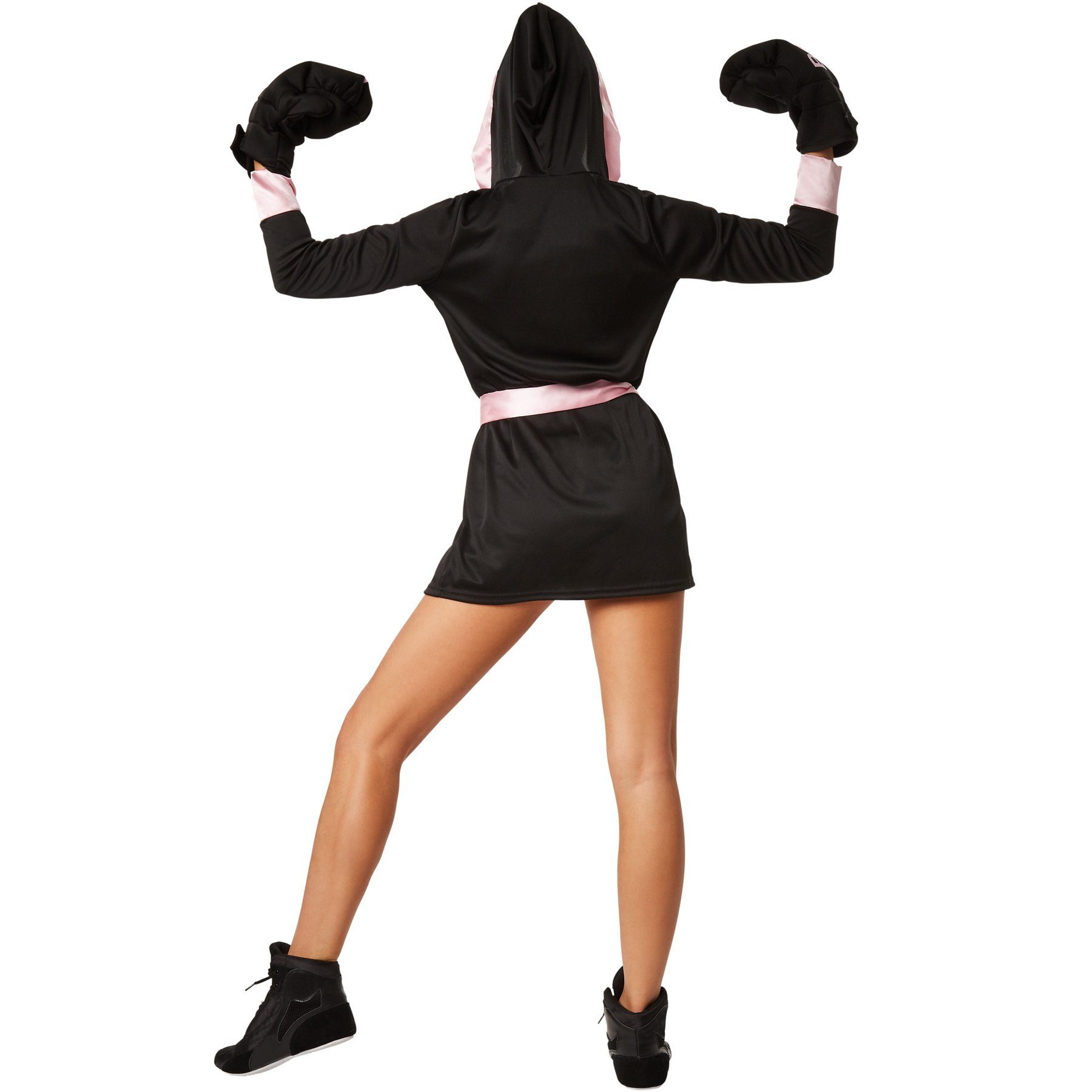 dressforfun Kostüm Frauenkostüm Boxerin, Boxerkostüm mit Shorts, Mantel & Handschuhen