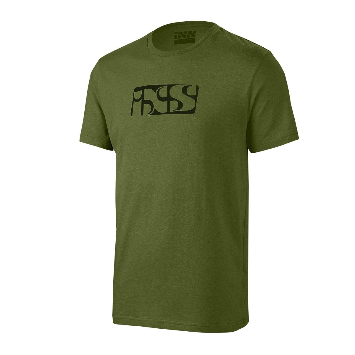 IXS T-Shirt T-Shirts iXS Brand T-Shirt mit iXS-Logo - Grün L (1-tlg) olive