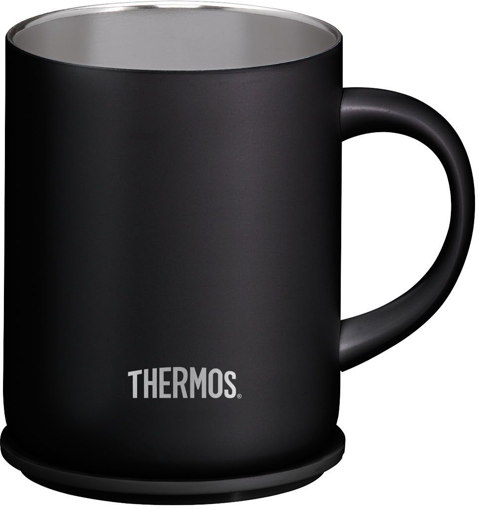 THERMOS Tasse Longlife, Edelstahl, doppelwandig, 0,35 Liter, mit Deckel
