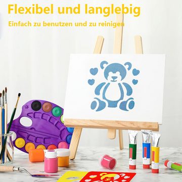 Juoungle Malschablone Kinder Malerei Malschablonen Set, für DIY Handwerk Lernen