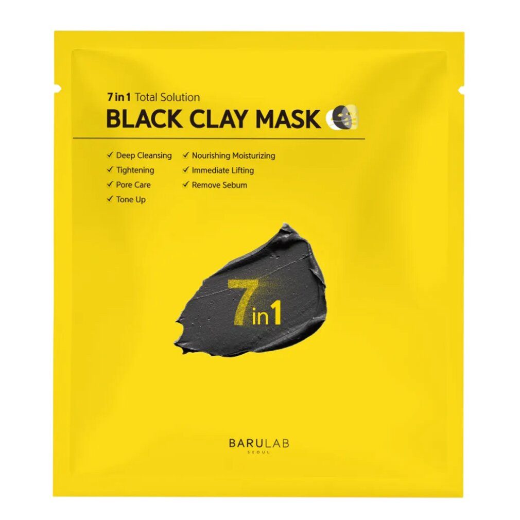 Barulab Gesichtsmaske Barulab 7-in-1-Gesamtlösung BlackClay!" Maske