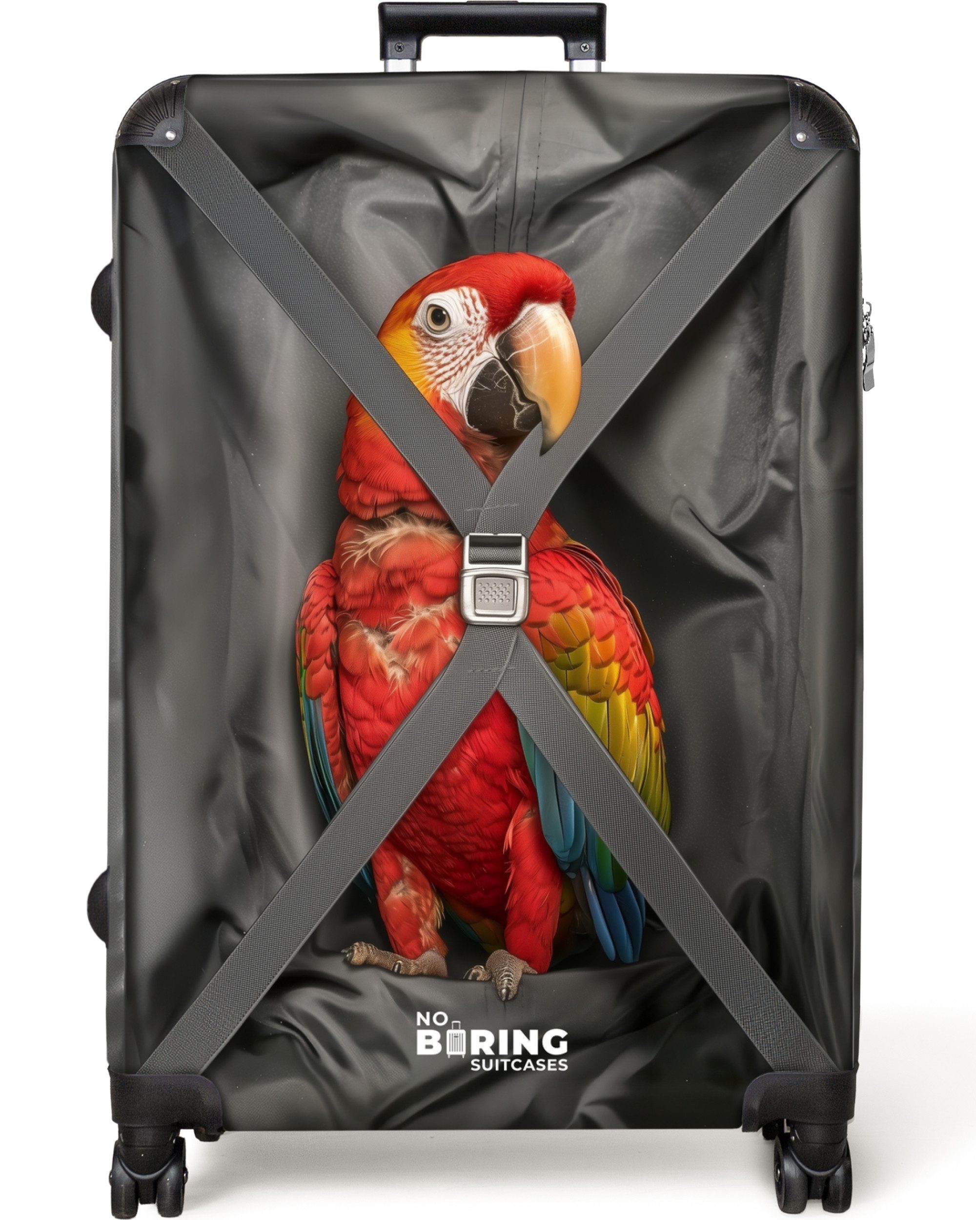 NoBoringSuitcases.com© Hartschalen-Trolley Der Papagei ist mit günstig online kaufen