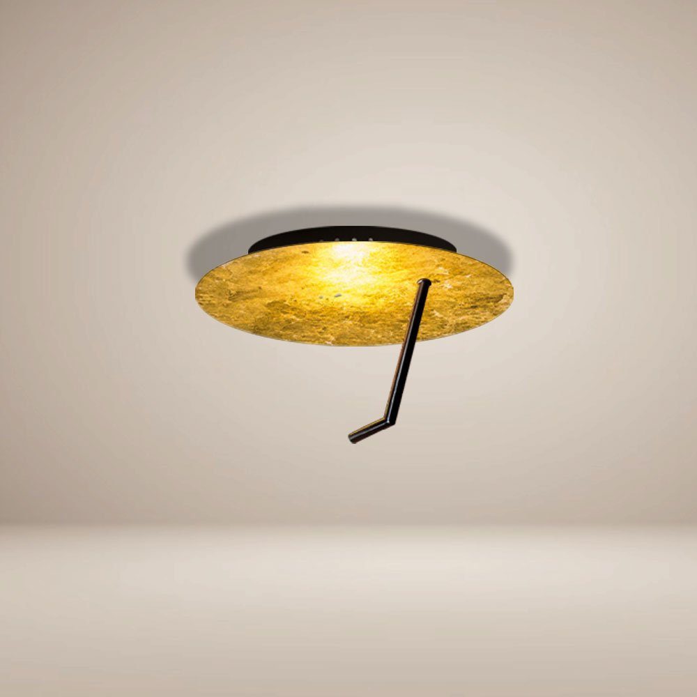 Hook LED Warmweiß Blattgold, s.luce Deckenlampe Deckenleuchte Wandlampe
