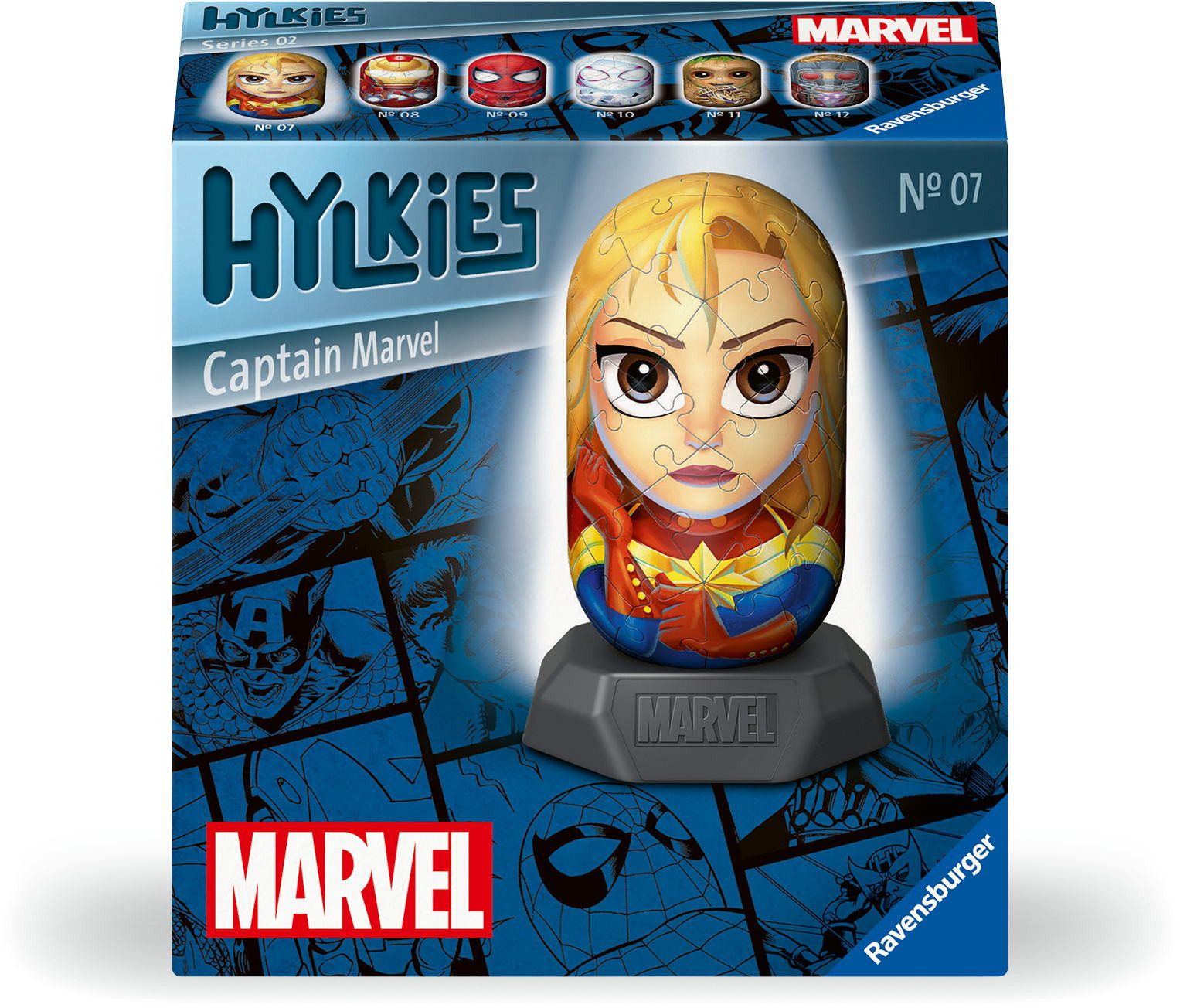 Ravensburger Puzzle 54 Teile 3D Puzzle Marvel Captain Marvel 12001156, Puzzleteile