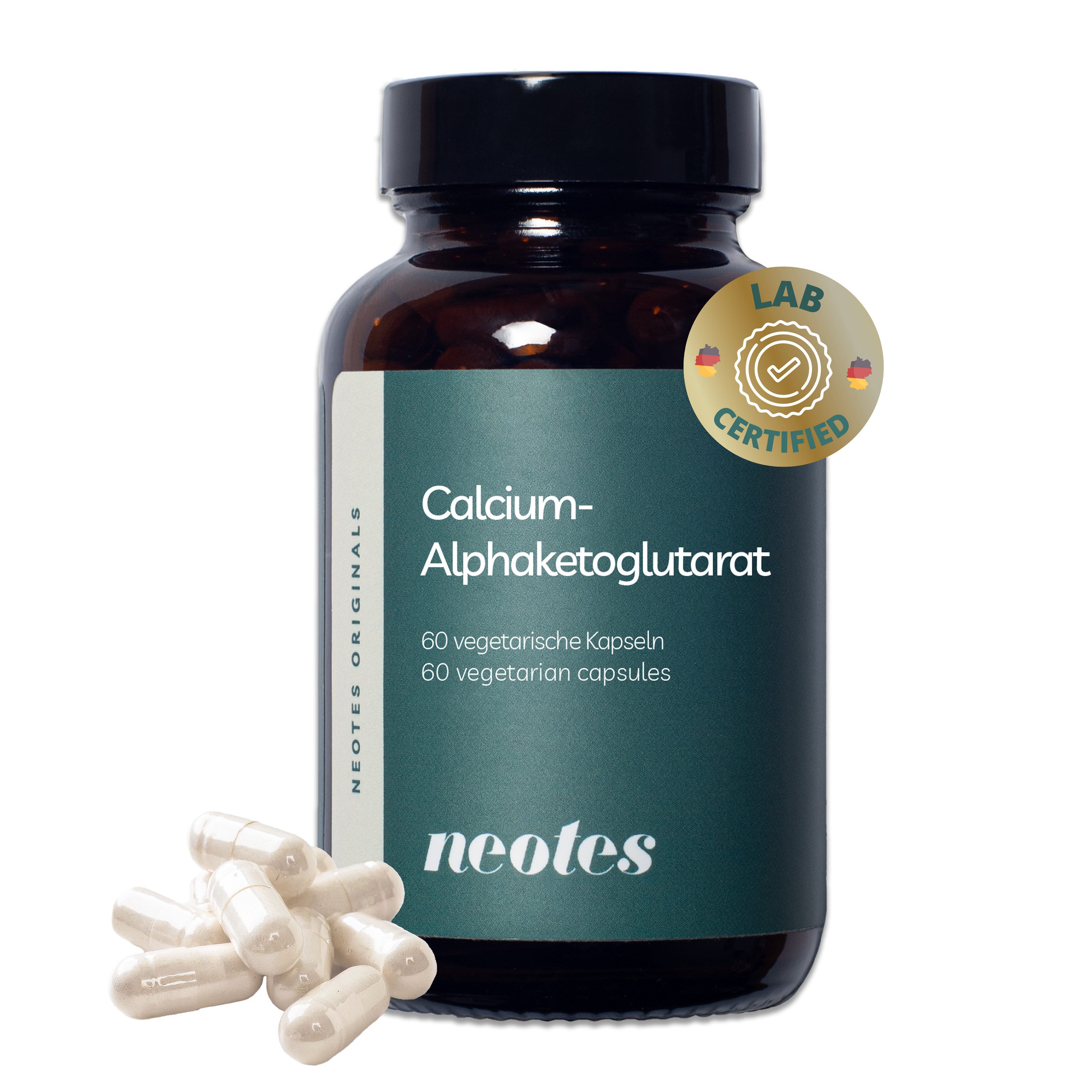 neotes Calcium-Alphaketoglutarat im Glas 60 Kapseln, 60 St.