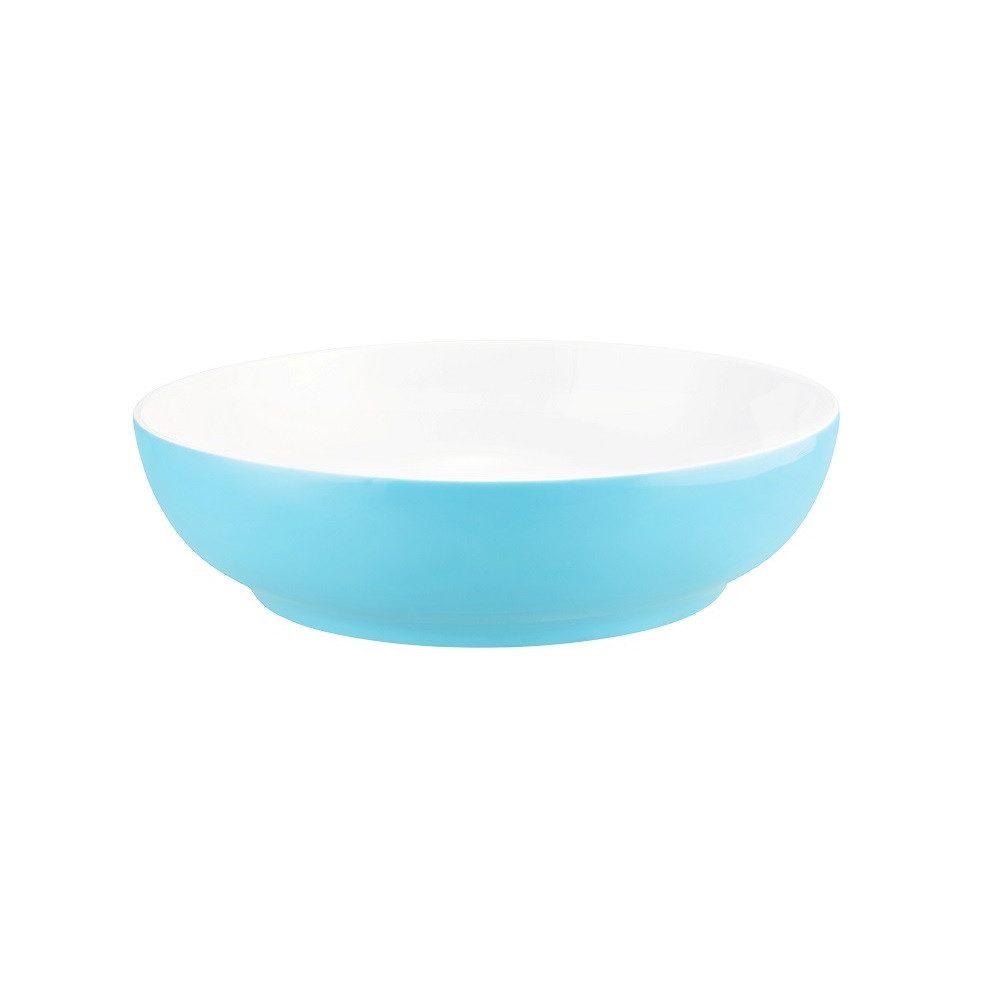 Seltmann Weiden Schale Seltmann Weiden Liberty Pure Colors lagoon blue Foodbowl 25 cm, Porzellan, (1 Foodbowl)