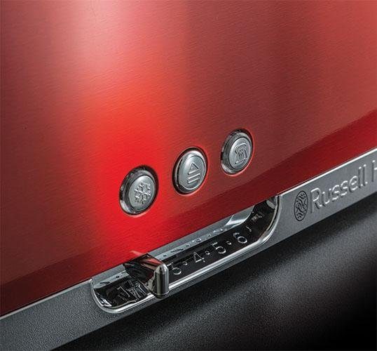 RUSSELL HOBBS Toaster Luna Solar Red 23250-56, 1 langer Schlitz, für 2 Scheiben, 1420 W