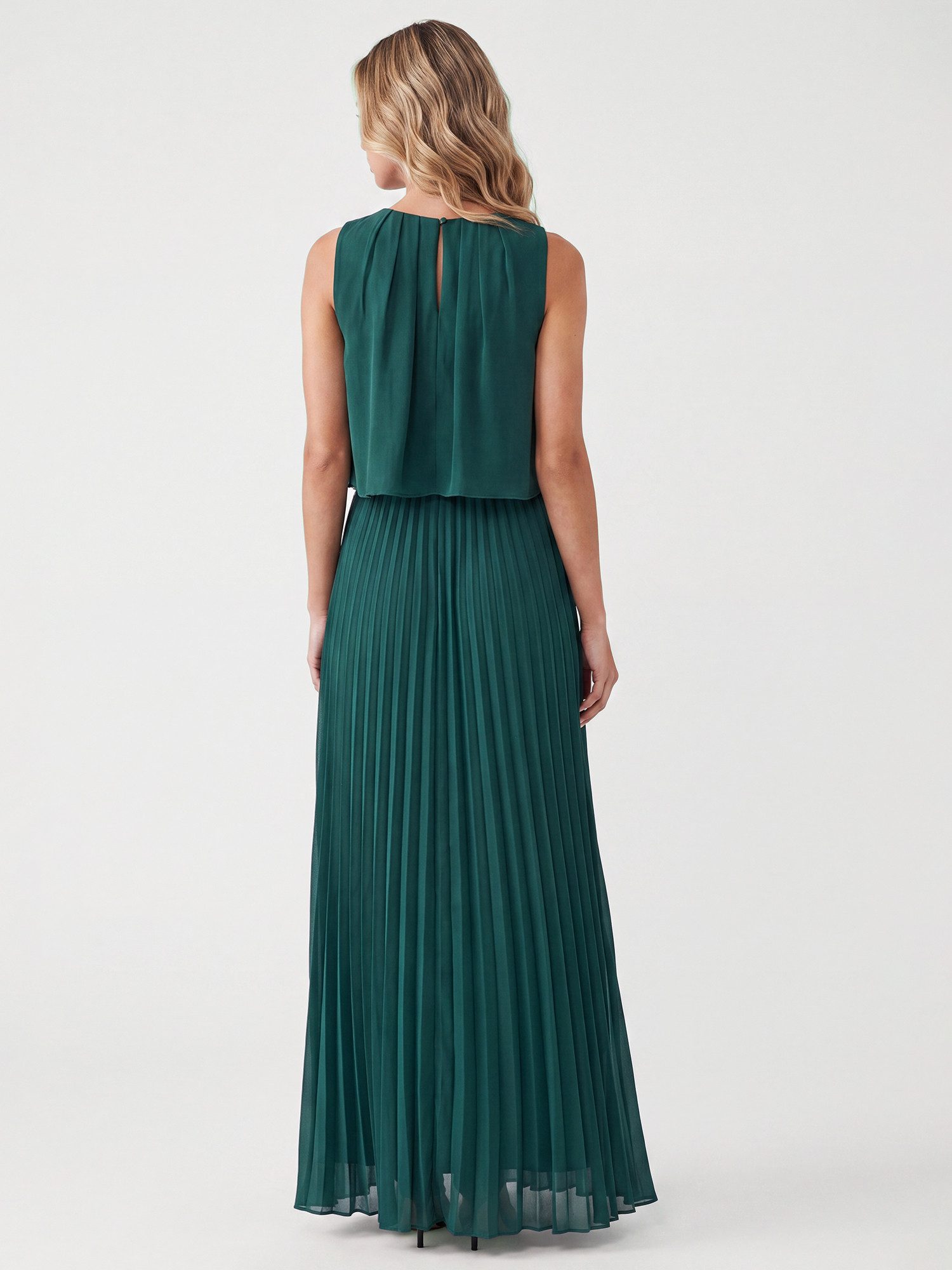 Apart Abendkleid mit Plisseerock