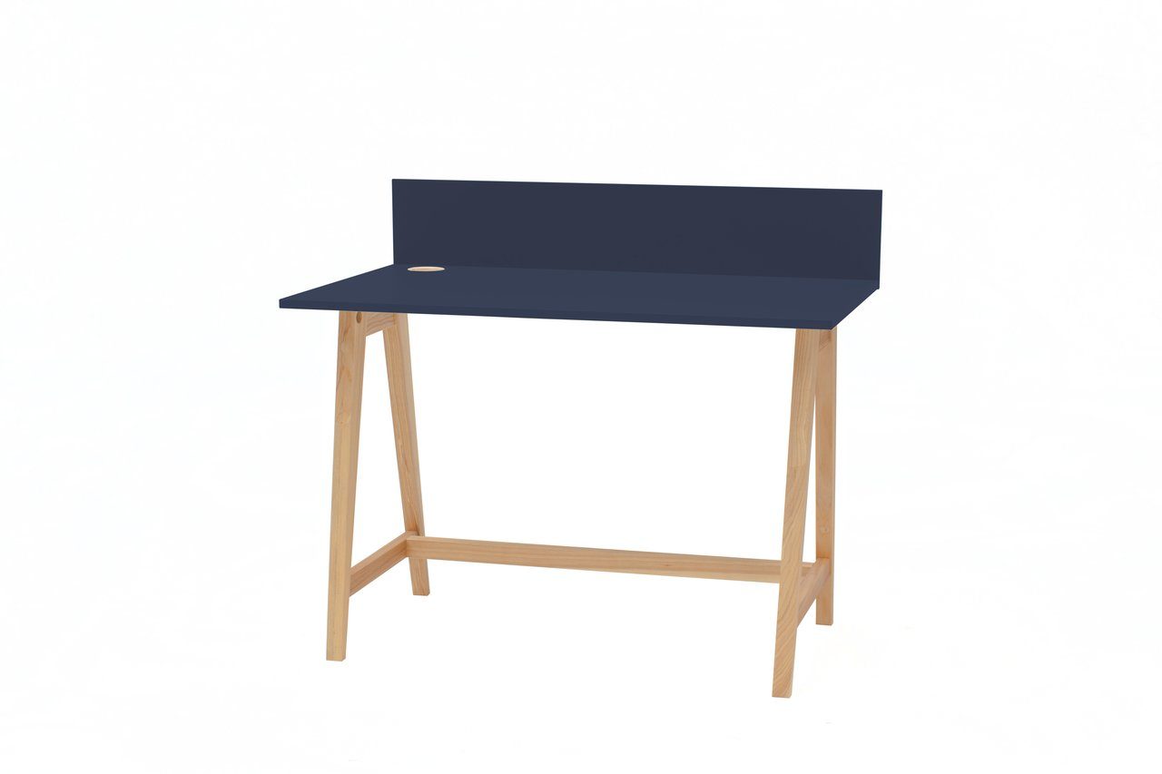 Schreibtisch (Kinderschreibtisch - Tony Siblo MDF-Platte Schublade Marineblau - Kinderzimmer - Bunter Eschenholz Schreibtisch ohne Kinderschreibtisch Schublade) - ohne Tony -