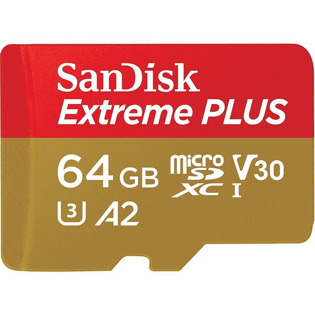 Sandisk »Extreme Plus microSDXC 64GB Speicherkarte170MB/s A2 C10 V30