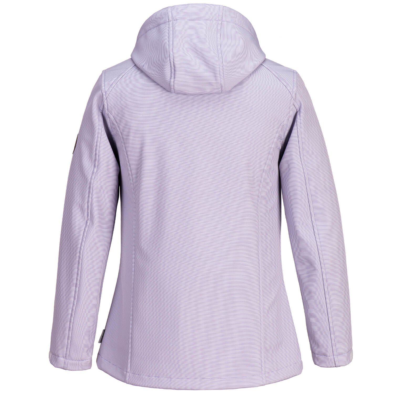 lavendel Fleece-Innenfutter Wave Jacke Jessica - Outdoorjacke Blue Damen Softshelljacke mit