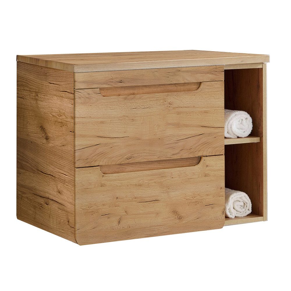 Lomadox Waschbeckenschrank LUTON-56-CRAFT Waschtischunterschrank 81 cm günstig online kaufen