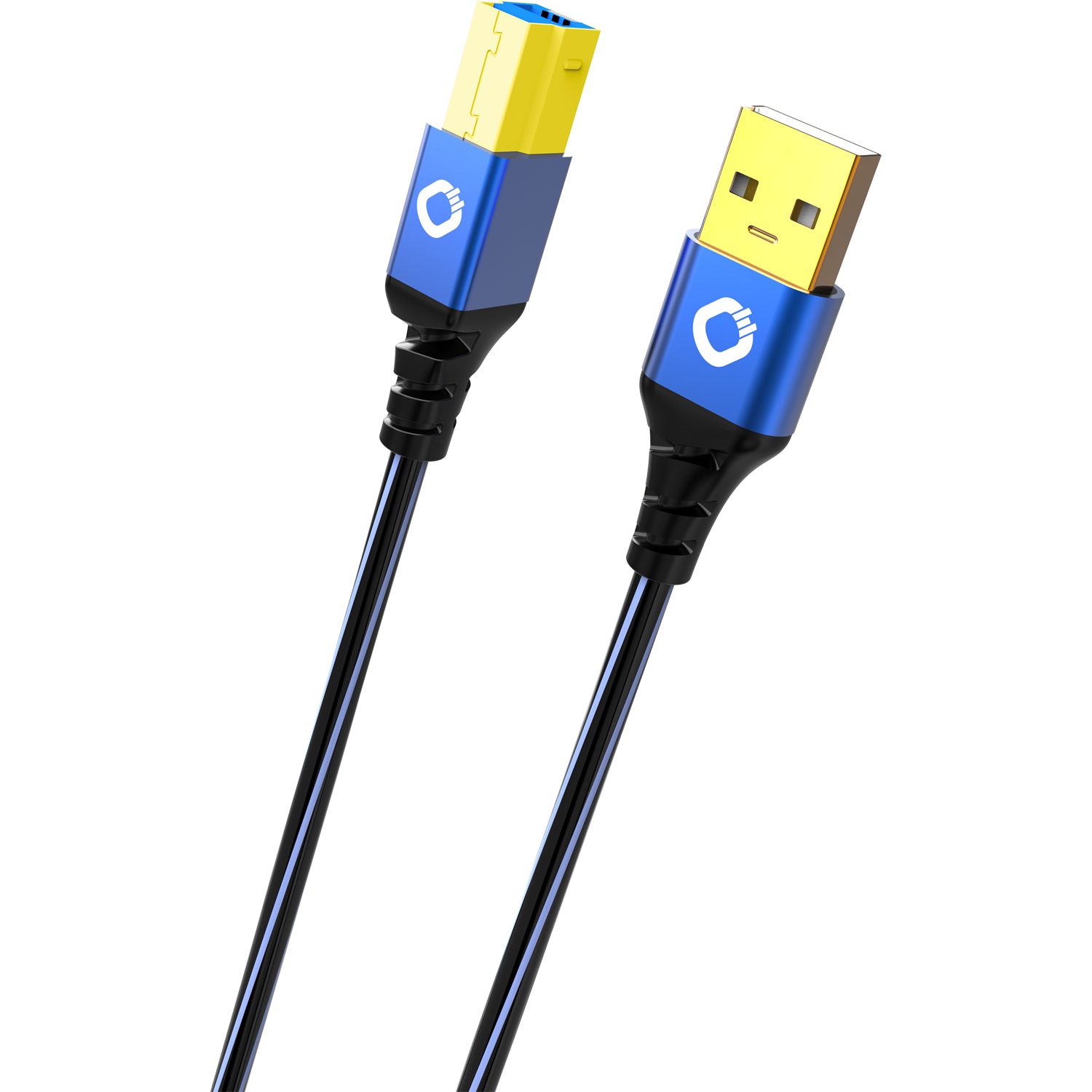 Oehlbach USB Plus B3 USB 3.2 Gen 2 Kabel Typ A auf Typ B USB-Kabel, USB 3.2 Gen 1 Typ-A, USB 3.2 Gen 1 Typ-B (50 cm), Daten- und Ladekabel, Effektive Schirmung