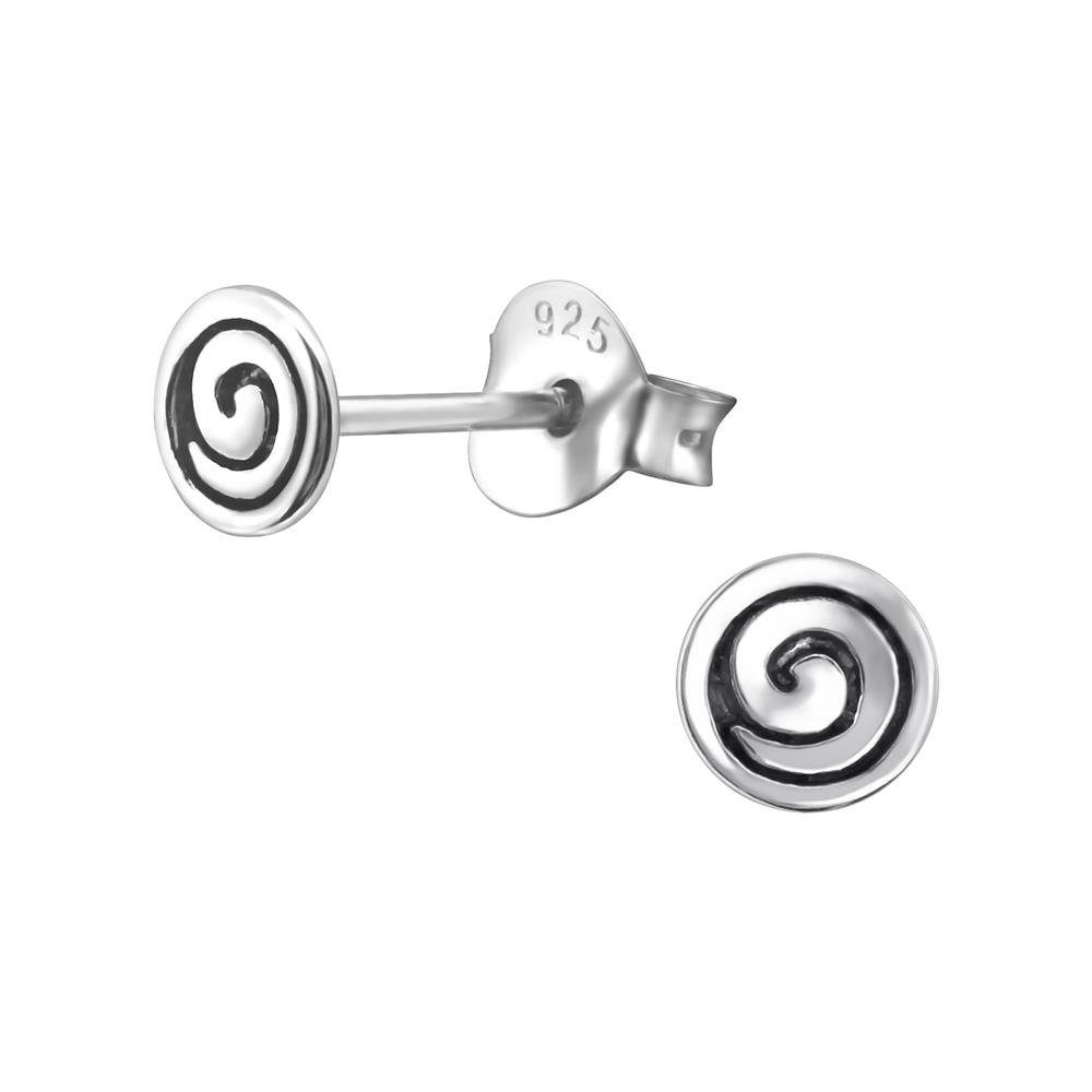 BUNGSA Ohrstecker-Set Ohrstecker Spirale aus 925 Silber Damen (1 Paar (2 Stück), 2-tlg), Ohrschmuck Ohrringe | Ohrstecker