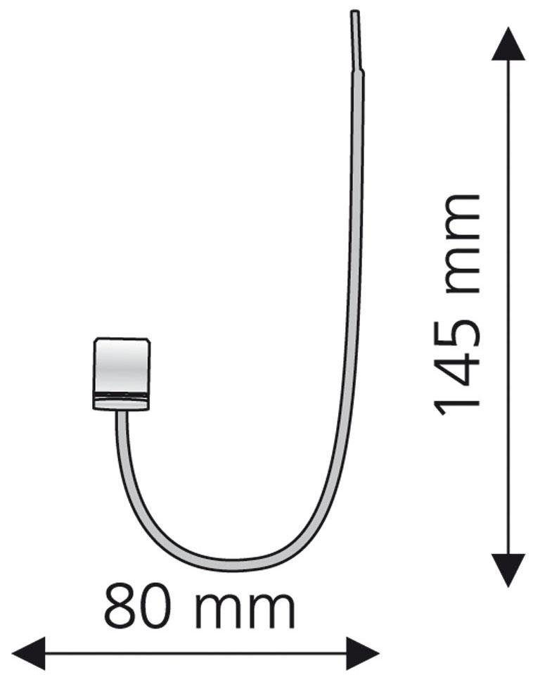 Raffhalter, Ø (1-tlg), Liedeco, Gardinen, rostbraun Gardinenstangen für 16 mm