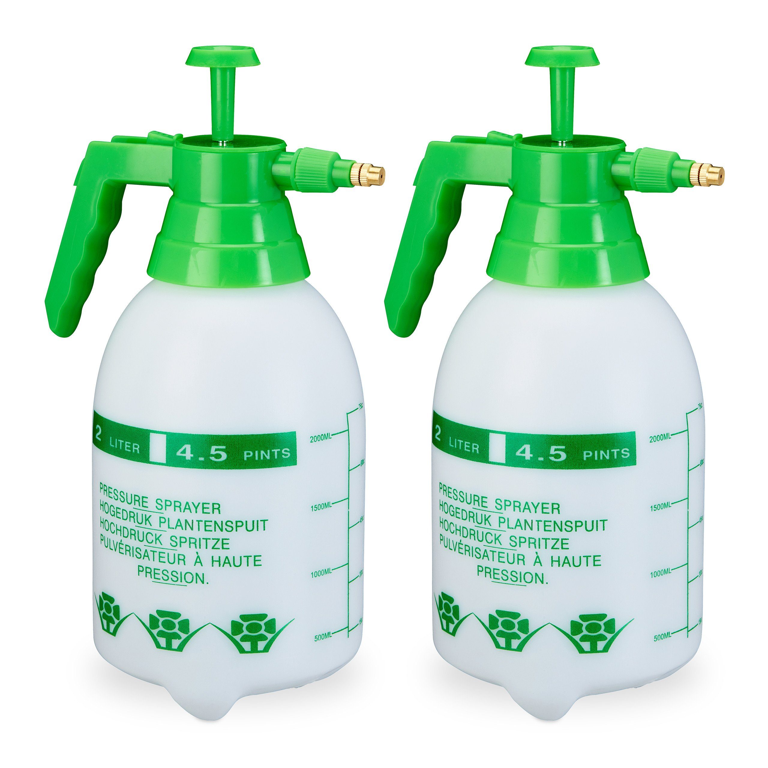 Sprühflasche 2 x Pumpsprühflasche 2 Liter