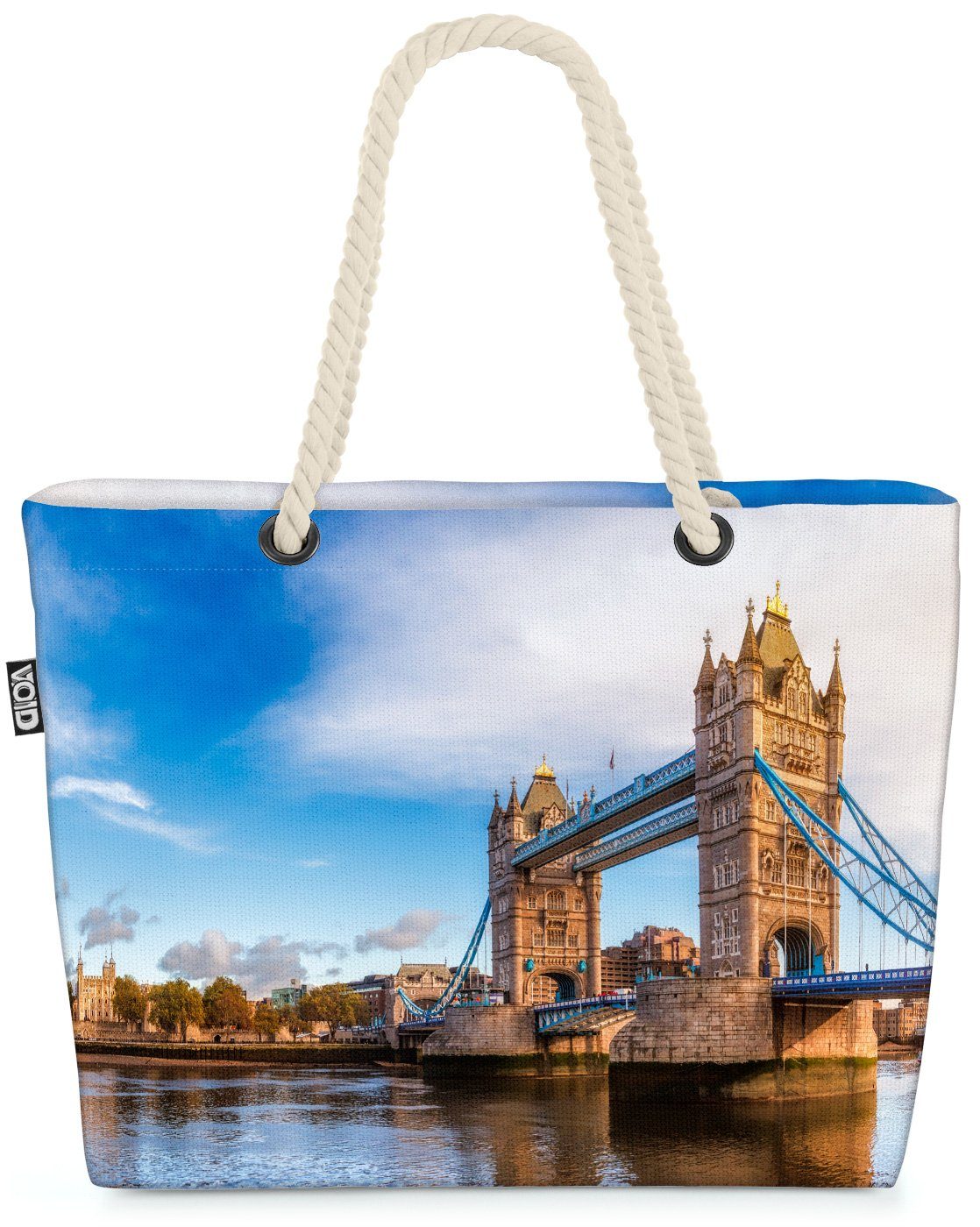 VOID Strandtasche (1-tlg), England Königreich Hauptstadt Tower London Beach Bridge Vereinigtes Bag Queen