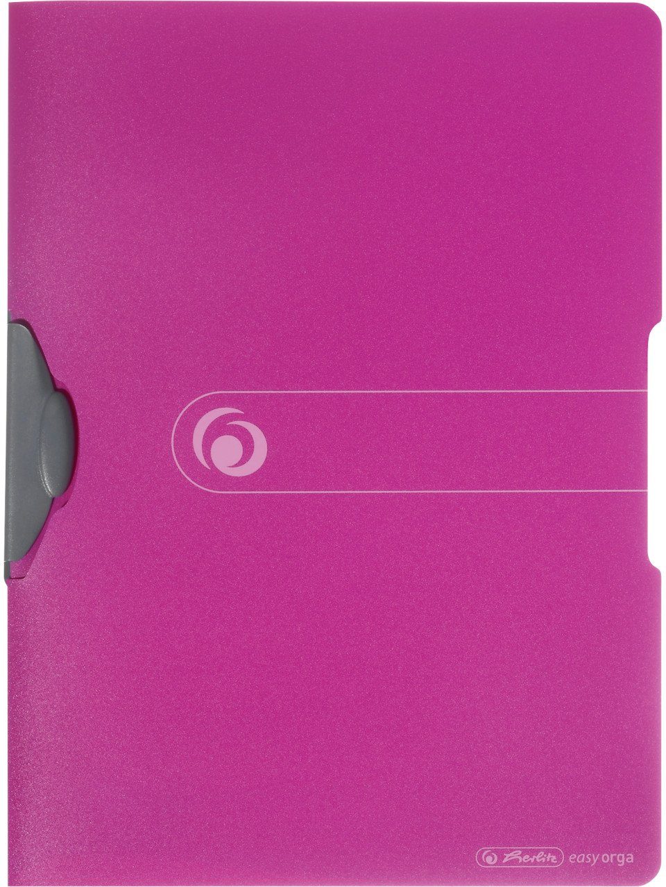 Herlitz Hefter herlitz Express-Clip A4 PP opak beere für bis zu