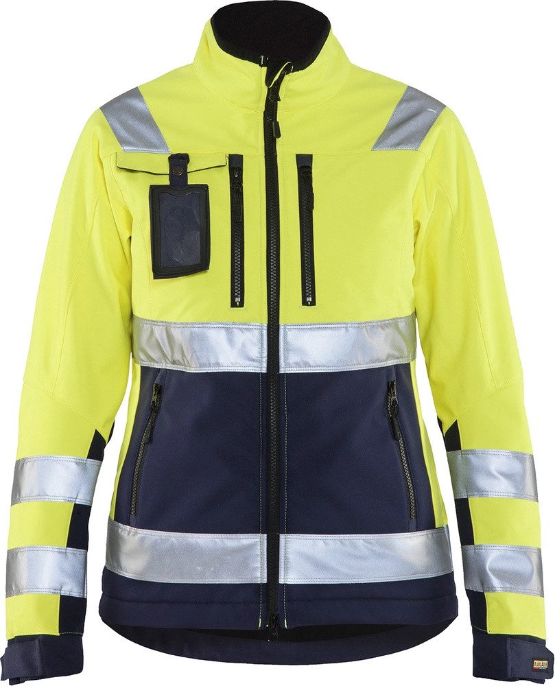 Warnschutz-Shirt Damen High Vis Softshell Jacke