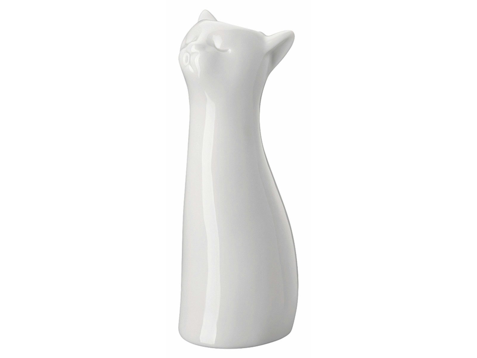 HUTSCHREUTHER Dekovase Katzen-Vase Weiss Vase 14 cm (Vasen), Vasen