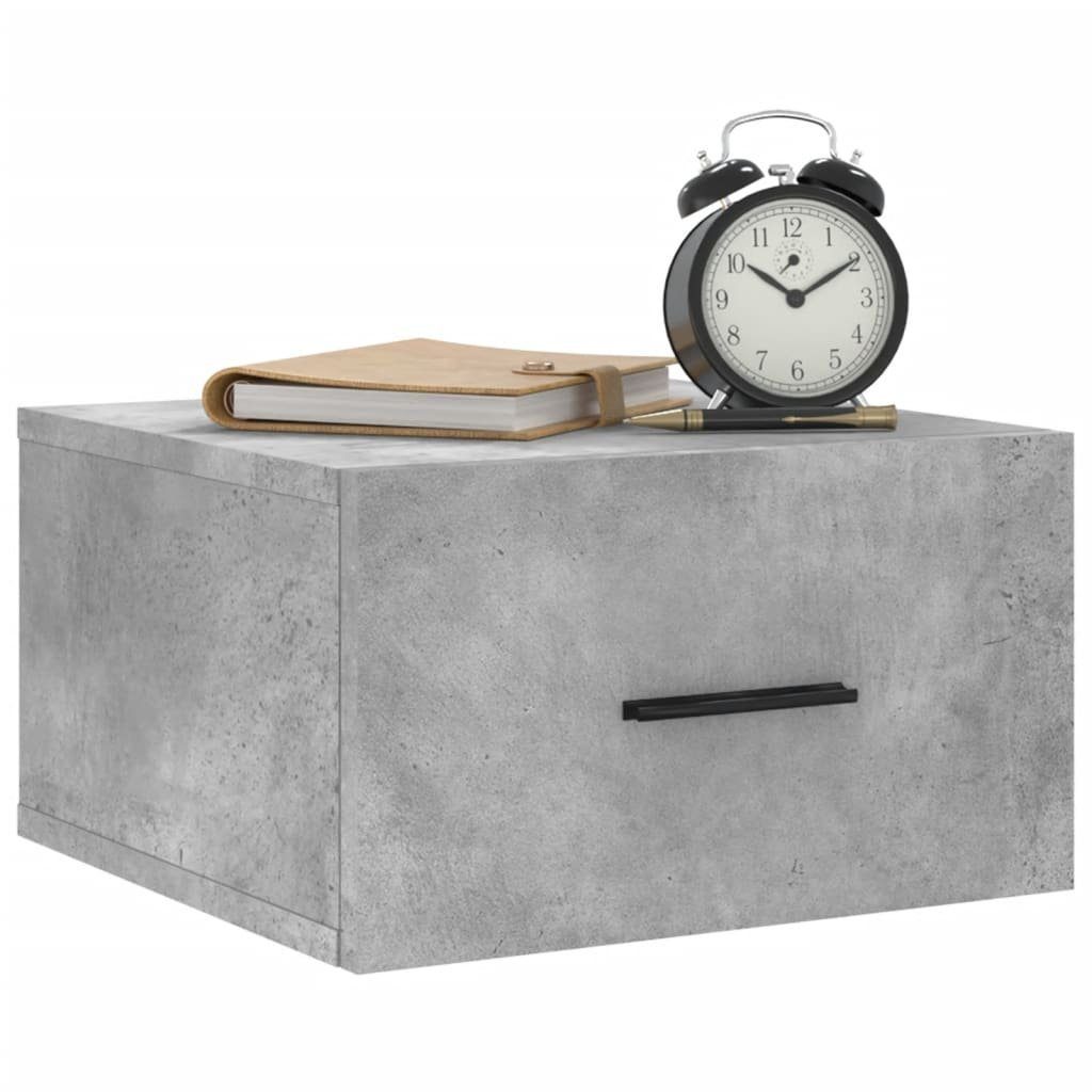 Fächerschrank 35x35x20 cm vidaXL Betongrau Wand-Nachttisch (1-St)