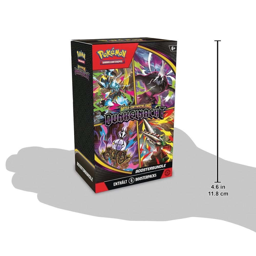 POKÉMON Sammelkarte Booster-Bundle Pokemon Sammel-Karten deutsch Dunkelnacht