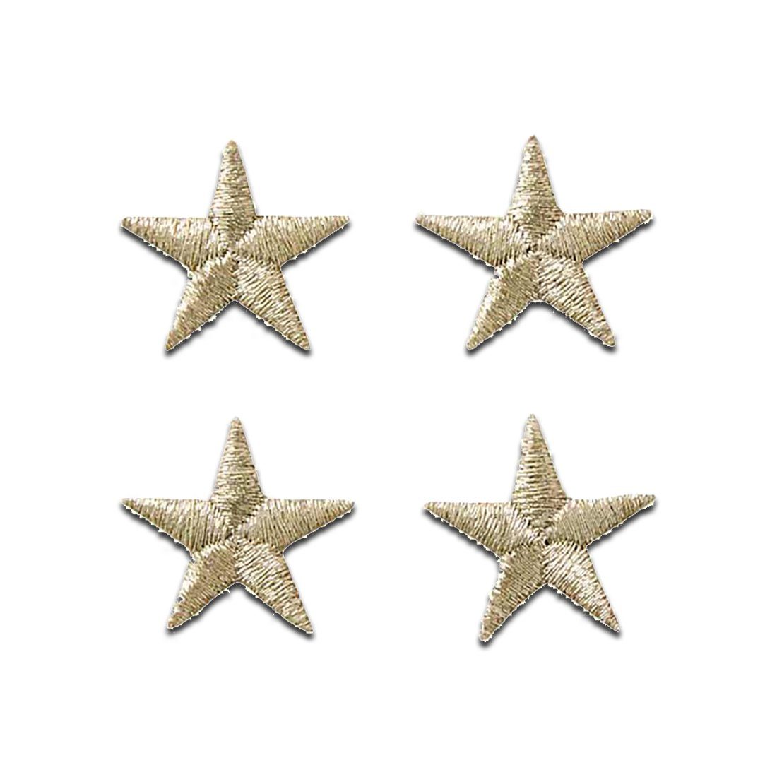 Mono-Quick Aufnäher Bügelbild, Aufbügler, Applikationen, Patches, Flicken, zum aufbügeln, Polyester, Set Stern - Größe: 3,6 x 3,8 cm