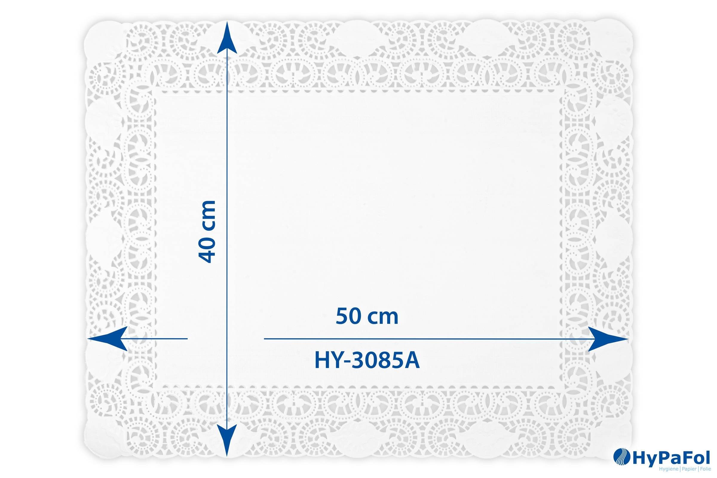 Hypafol Tortenwerkzeug Spitzendeckchen für Kuchen, Hochzeiten, für Catering Snacks, oder 100 Torte, Stück), (Rechteckig, Geburtstagsfeiern Ideal Gastronomie