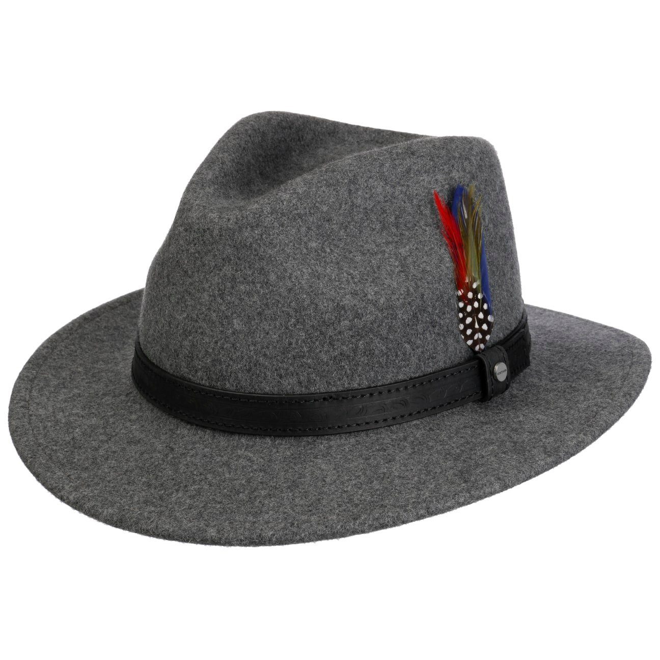 Stetson Filzhut (1-St) Filzhut mit Lederband