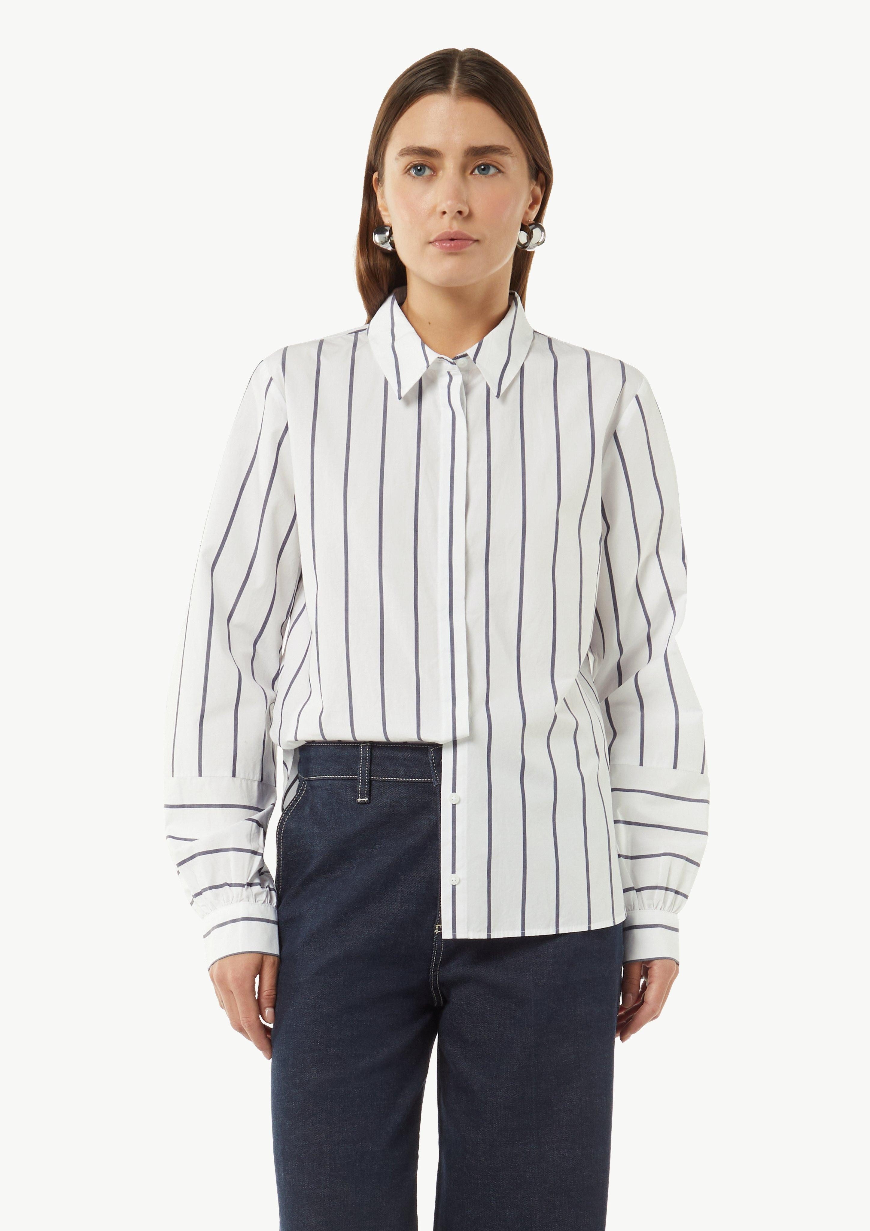 Langarmbluse Bluse mit Nahtdetail am Ärmel