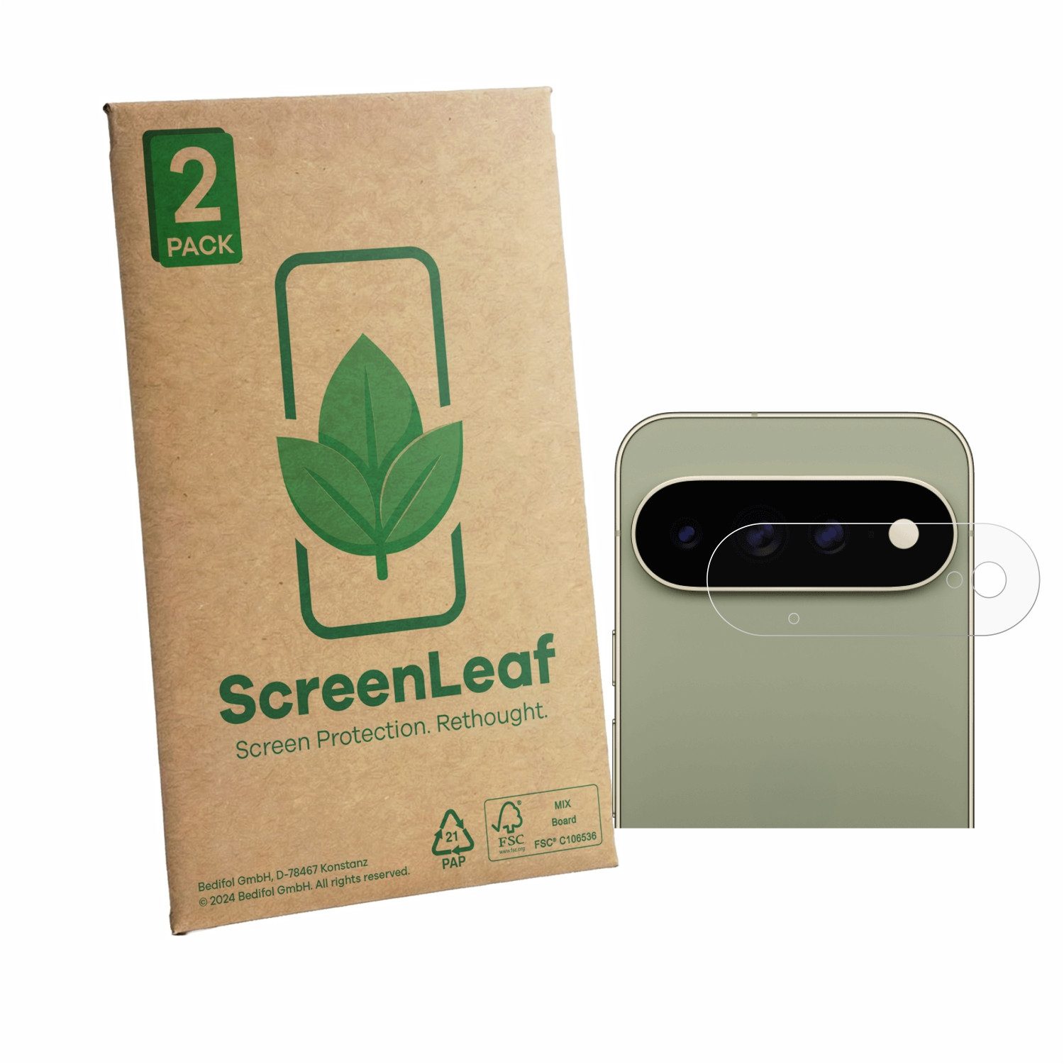 ScreenLeaf Displayschutzfolie Schutzfolie für Google Pixel 11 Pro XL (NUR Kameraschutz), 2 Stück, Displayschutz Schutz Folie Klar Transparent